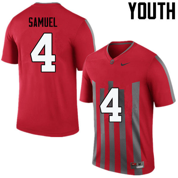 Ohio State Buckeyes Curtis Samuel Youth #4 Throwback Game Stitched College Football Jersey